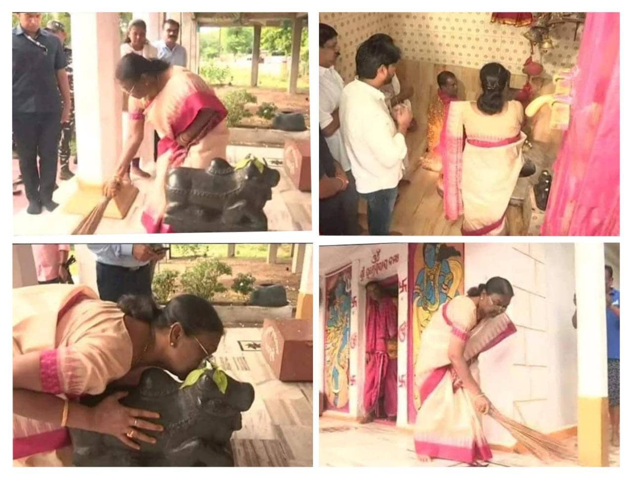 NDA की राष्ट्रपति पद की प्रत्याशी द्रौपदी मुर्मू ने भगवान भोले की पूजा की, मांगा आशीर्वाद
