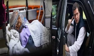 बीमार लालू से मिलने एम्स पहुंचे राहुल गांधी, स्वास्थ्य की ली जानकारी