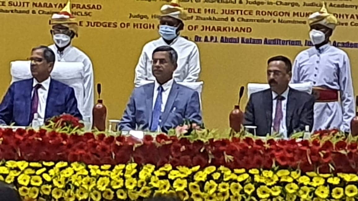 चीफ जस्टिस ऑफ इंडिया एकदिनी दौरे पर पहुंचे रांची, ज्यूडिशियल एकेडमी में कार्यक्रम में लेंगे भाग
