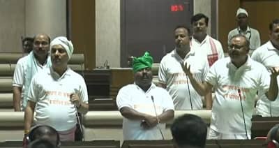 सदन के अंदर सुखाड़ पर चर्चा के दौरान विपक्ष का हंगामा जारी, सुनिये किसने क्या-क्या कहा