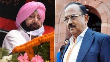 अमित शाह के बाद अजीत डोभाल से मिलें अमरिंदर सिंह,राष्ट्रीय सुरक्षा पर हुई बातचीत