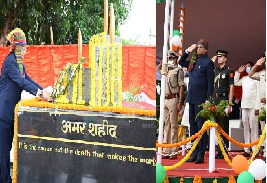 दुमका में राज्यपाल ने किया ध्वजारोहण, कहा- एक सफल लोकतांत्रिक देश के रूप में है विश्व में भारत की पहचान