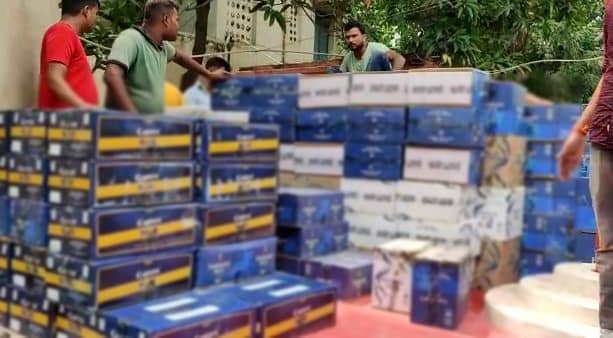 पुलिस को बड़ी कामयाबी, 4 हजार लीटर विदेशी शराब जब्त  