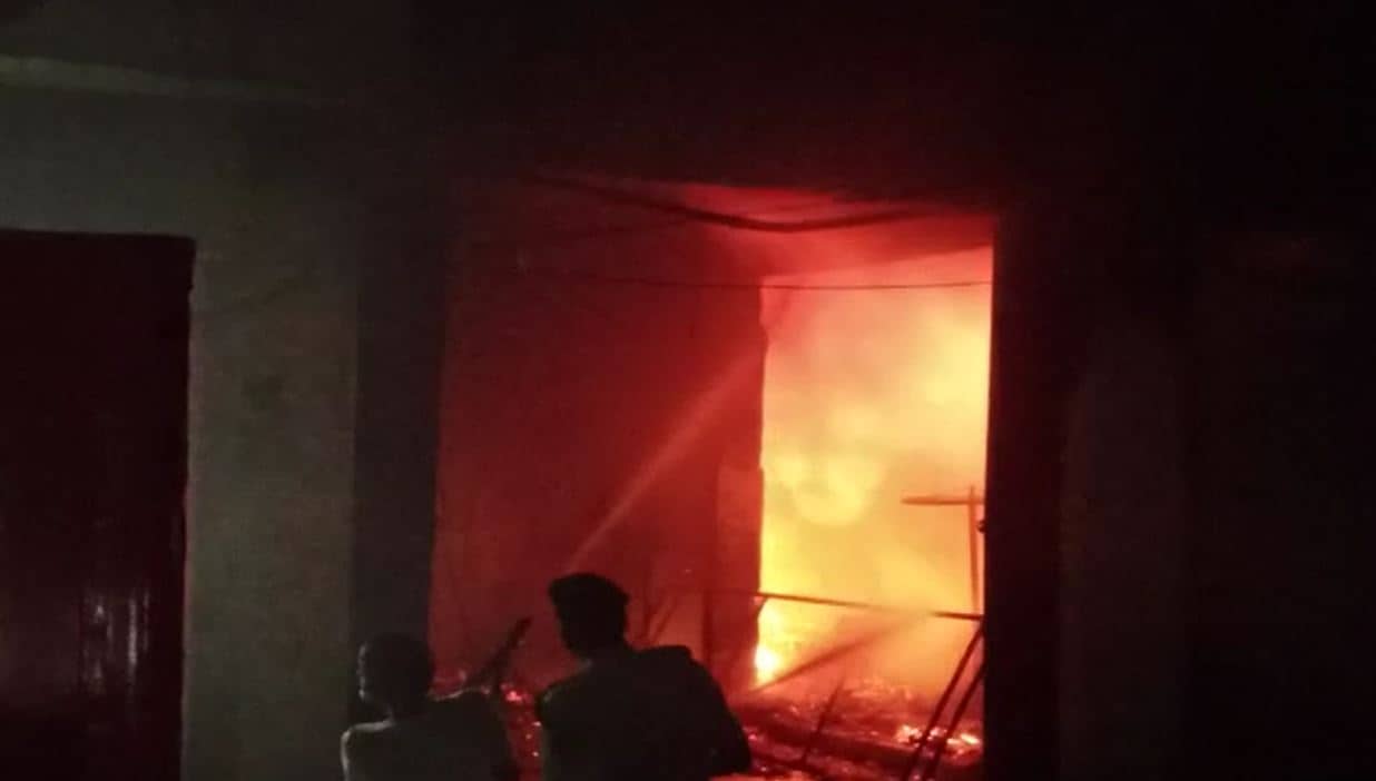 मुजफ्फरपुर के होटल में लगी आग, कई लोग जख्मी 