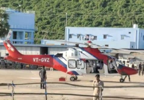 सीएम नीतीश कुमार के हेलिकाप्टर में आई खराबी, 15 मिनट तक सीएम करते रहे इंतजार