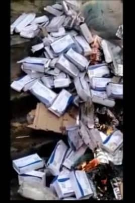 गरीबों को नहीं मिल रहा जीवन रक्षक दवाएं, चतरा में  जला दी गई लाखों की दवा, देखिए  वायरल वीडियो