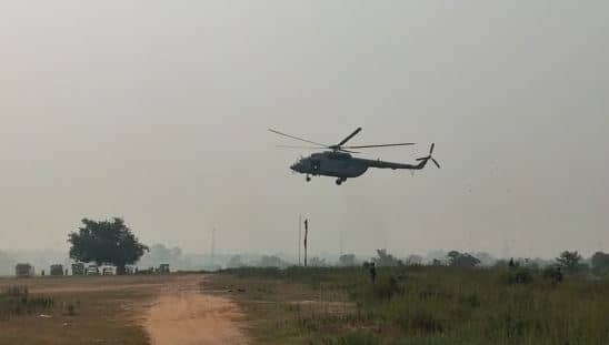 रांची : बूढ़ा पहाड़ में एयरफोर्स के हेलीकॉप्टर ने किया सफल लैंडिंग, नक्सली ऑपरेशन में मिलेगी मदद