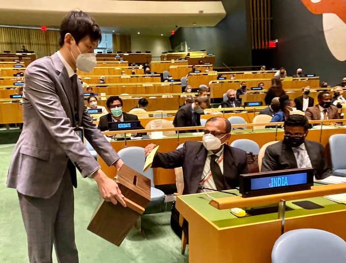 छठी  बार भारत बना UNHRC का सदस्य, भरी मतों से मिली जीत