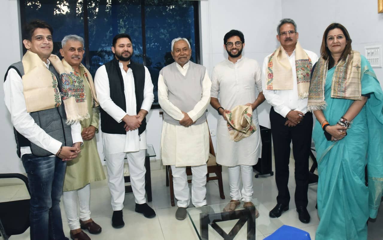 आदित्य ठाकरे ने की सीएम नीतीश और डिप्टी सीएम तेजस्वी से मुलाकात, विपक्षी एकजुटता पर दिया जोर