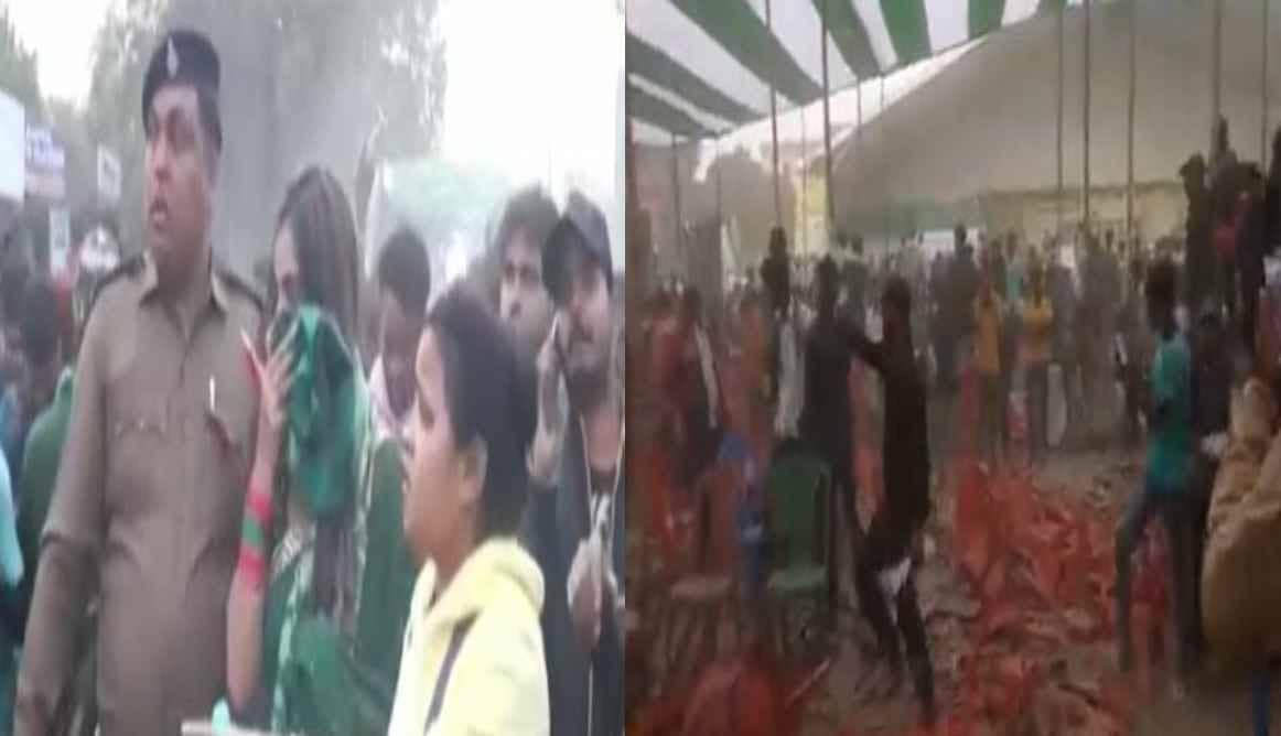 सीएम हेमंत के कार्यक्रम में हंगामा, टूटी कुर्सियां, पुलिस ने की लाठीचार्ज, भोजपुरी अभिनेत्री अक्षरा सिंह के साथ लोगों ने की बदसलूकी  