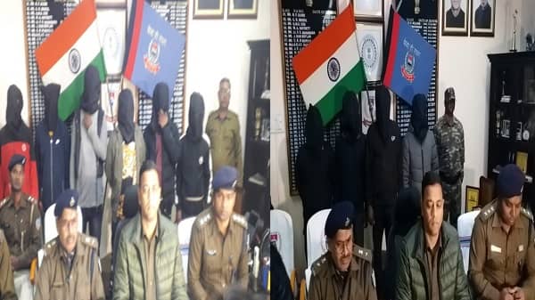 रांची पुलिस को बड़ी कामयाबी, नक्सली संगठन PLFI के नाम पर रंगदारी मांगने वाले सात गिरफ्तार