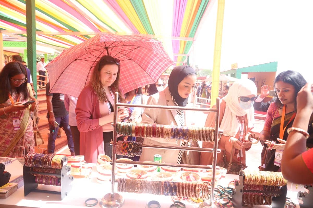 पतरातू रिजॉर्ट में जी 20 डेलिगेट्स का  हुआ भव्य स्वागत,  झारखंड की संस्कृति के कायल हुए विदेशी