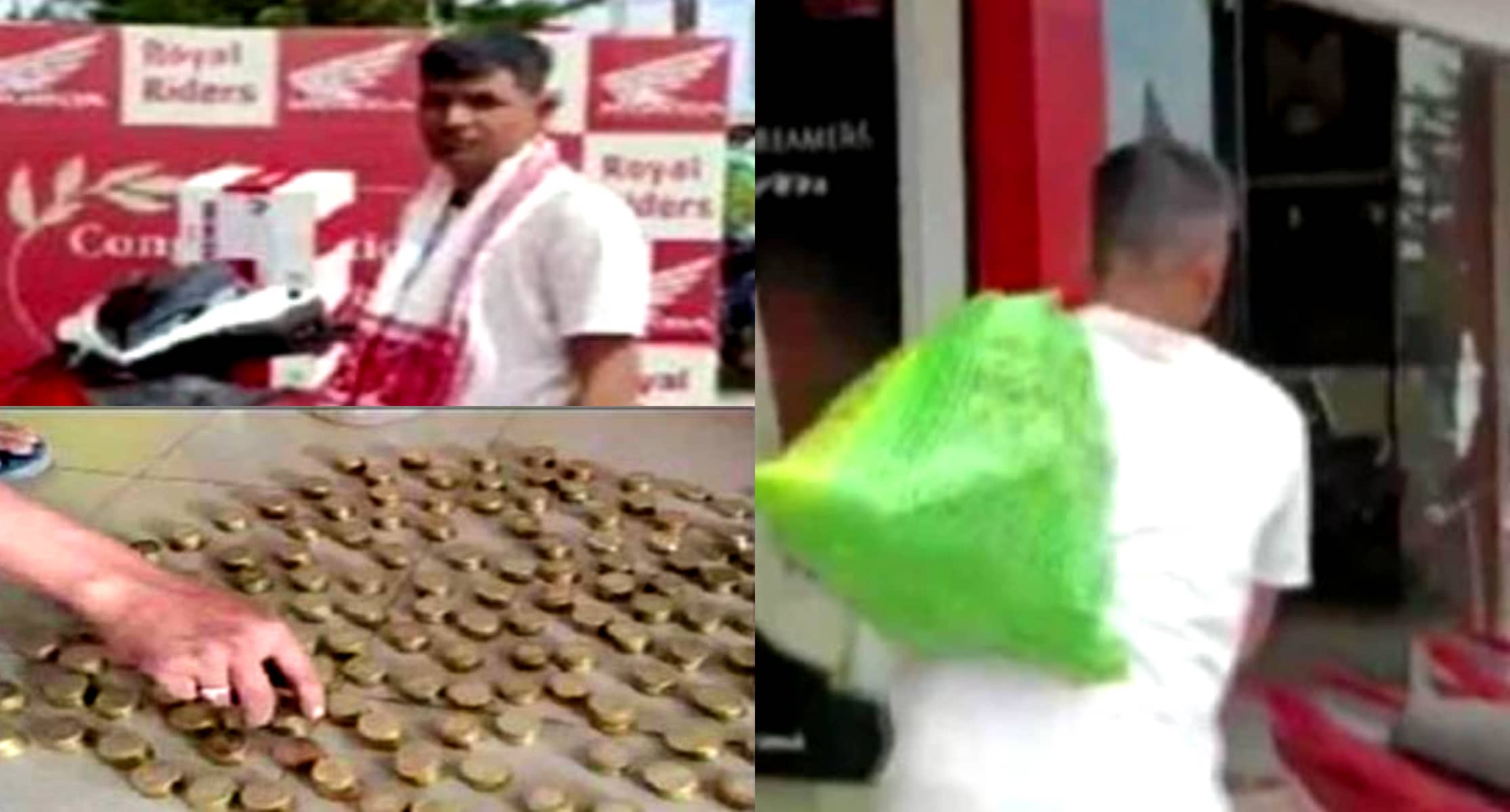 सिक्कों से भरी बोरी लेकर स्कूटर खरीदने शोरूम पहुंचा शख्स, कर्मचारी हुए हैरान