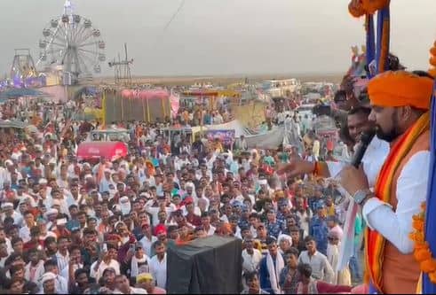 सम्राट चौधरी को भीड़ ने नाकारा, दिखाया काला झंडा, दो मिनट में भाषण खत्म कर बैरंग वापस लौटे