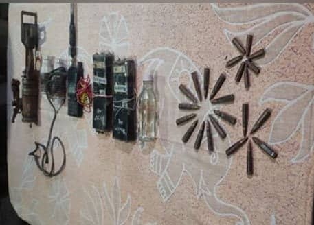 जम्मू-कश्मीर में एक आतंकवादी ठिकाने का भंडाफोड़, बड़ी मात्रा में गोला-बारूद बरामद