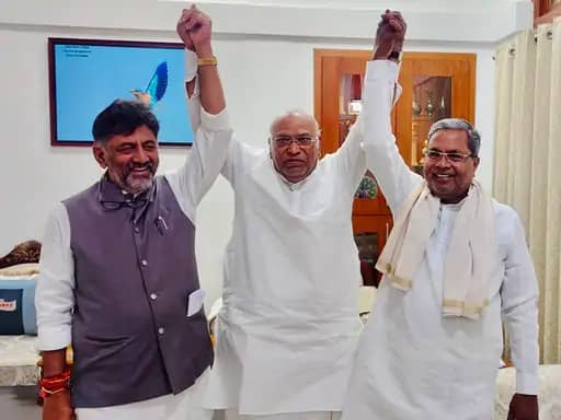 कांग्रेस का हाथ पिछड़ों के साथ, कर्नाटक का कमांडर बने सिद्धारमैया, डीके शिवकुमार उपकप्तान