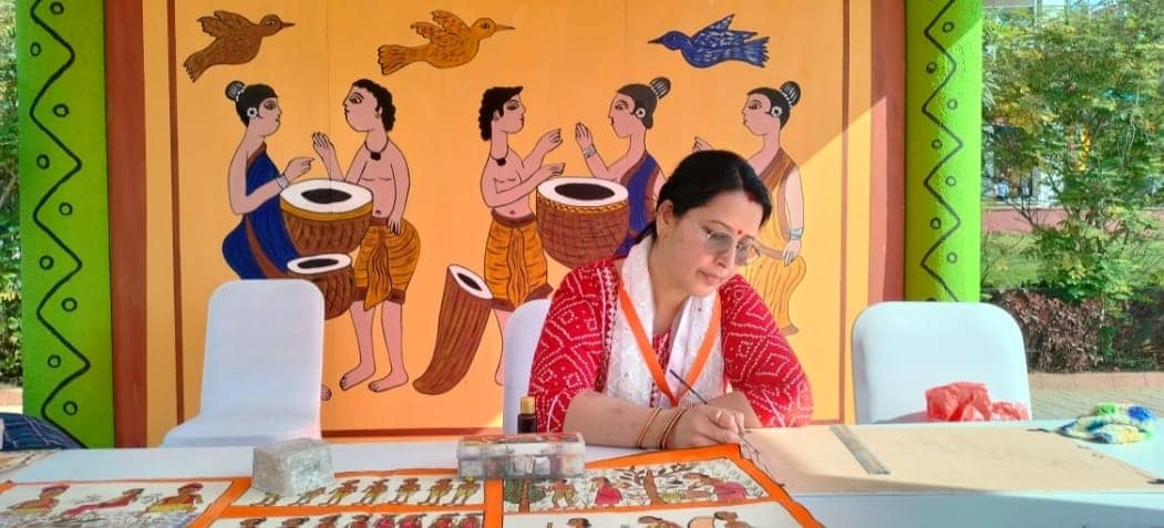 जादोपटिया चित्रकार नीलम नीरद को मिला भारत सरकार के संस्कृति मंत्रालय का सीनियर फेलोशिप अवार्ड