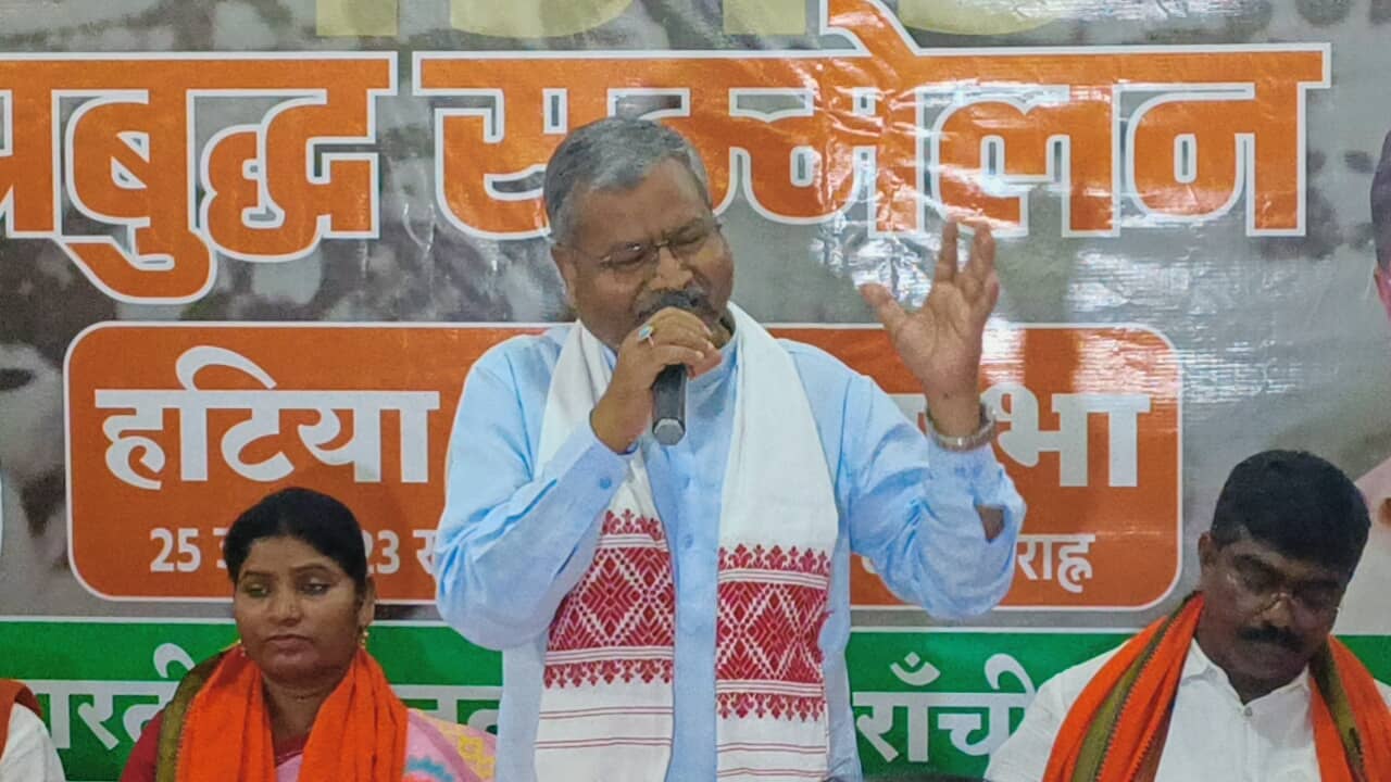 बोलने की आजादी छिनने वाले लोग आज लोकतंत्र पर उठा रहे सवाल : बाबूलाल मरांडी