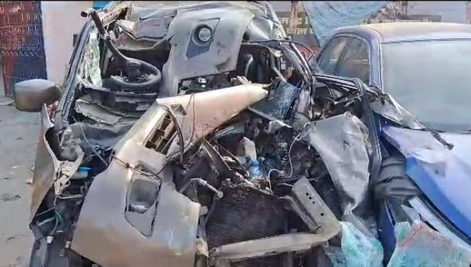 गिरिडीह : सड़क हादसे में दो कावड़िया की मौत, तीन घायल