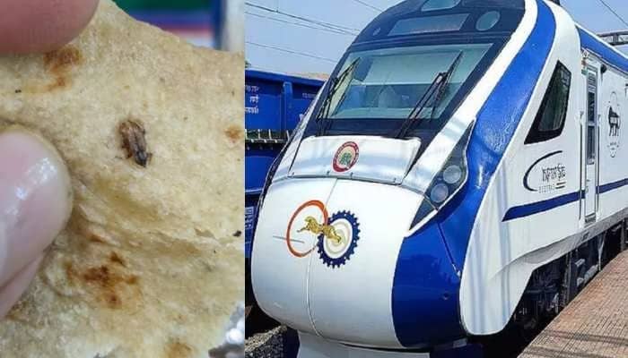 वंदे भारत ट्रेन में खाने के अंदर मिला कॉकरोच, यात्री ने ट्वीट कर रेलवे मंत्री अश्विनी वैष्णव को की शिकायत