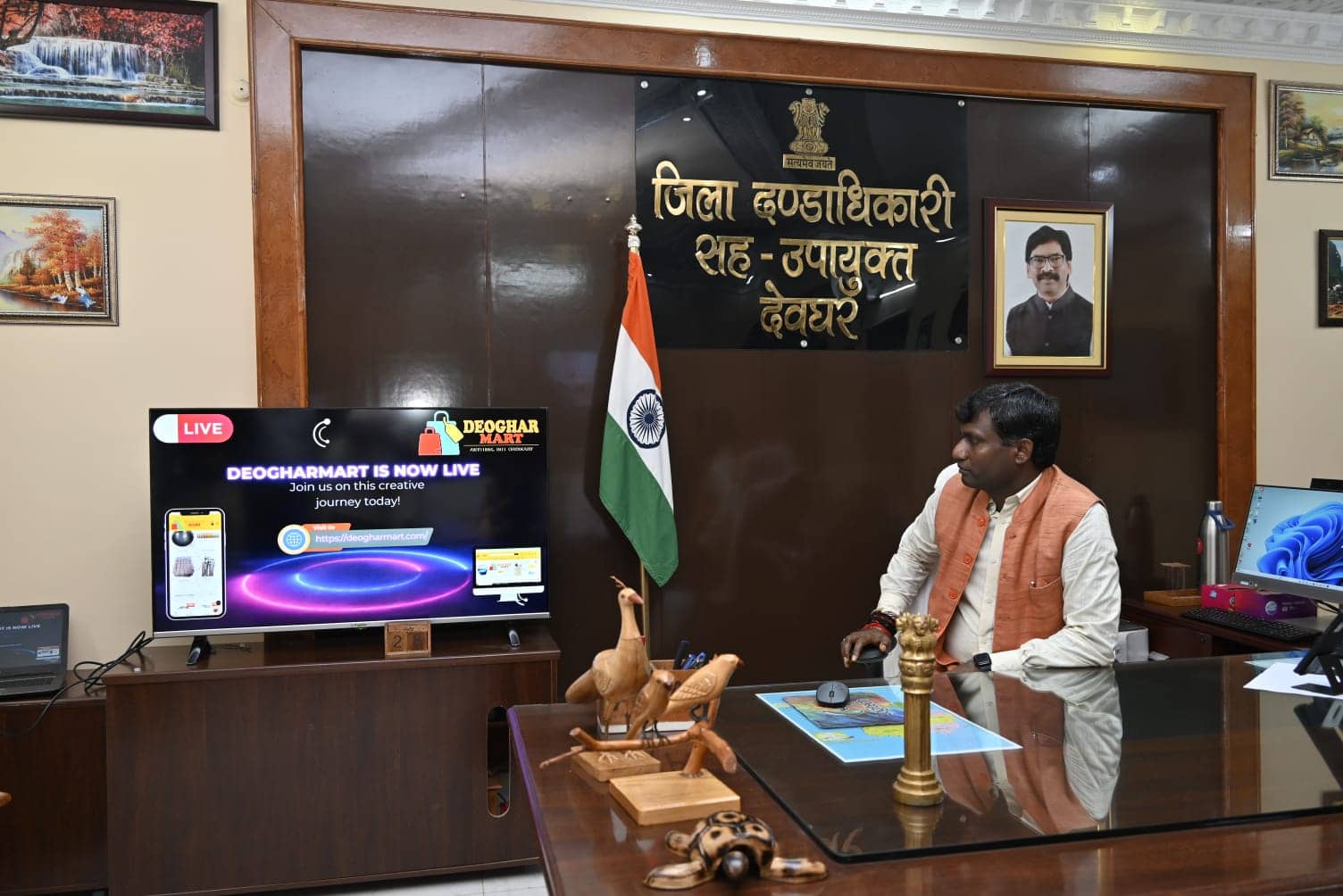 देवघर मार्ट 2 की हुई शुरुआत, जिला से जाने से पहले डीसी मंजूनाथ भजंत्री की एक ओर पहल