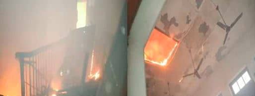 रांची के इस स्कूल में लगी भीषण आग, दमकल विभाग की टीम आग पर काबू पाने में जुटी
