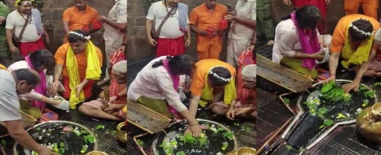 सरकारी नियमों को ताक पे रखकर एक आईएएस ने की स्पर्श पूजा, वीडियो हुआ वायरल, सीसीटीवी के माध्यम से होगी जांच