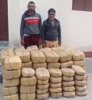 उडीसा से बक्सर जा रहे 374 किलो गांजा बरामद, ट्रक में छिपा कर ले जा रहे थे तस्कर