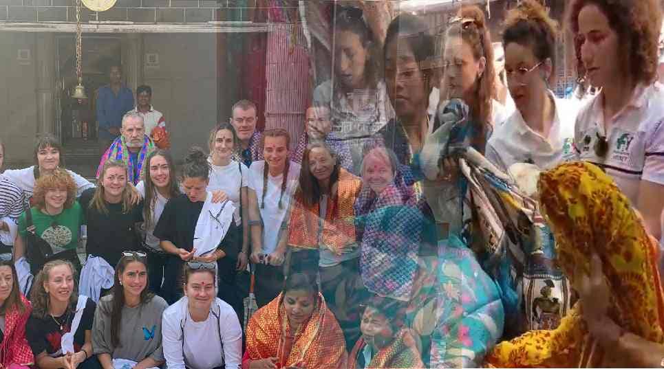 राजधानी रांची के प्रति विदेशी लड़कियों की दीवानगी! अपर बाजार की तंग गलियों में की खरीदारी, जगरनाथ मंदिर में  की पूजा-अर्चना