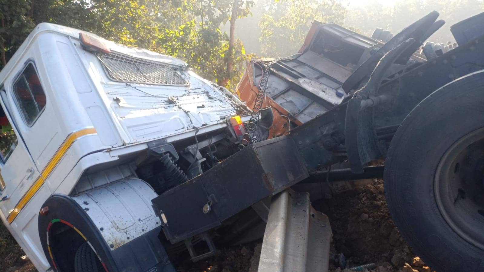 गुमला में नहीं थम रहा पशु तस्करी का मामला! पशुओं से भरा वाहन अनियंत्रित होकर पलटा, दर्जनों पशुओं ने तोड़ा दम