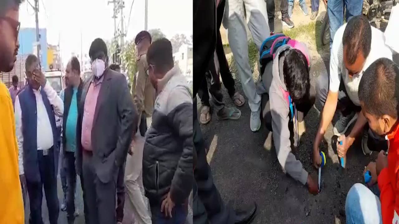 बनने के साथ ही टूटने लगी थी सड़क, स्थानीय लोगों ने फिर यह किया