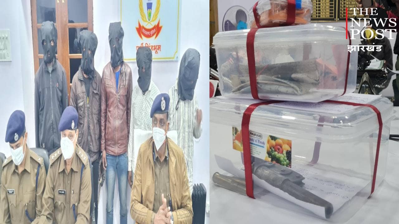 ज़मीन कारोबारी पर बमबाजी के 5 आरोपी धराए, भारी मात्रा में तबाही के सामान बरामद