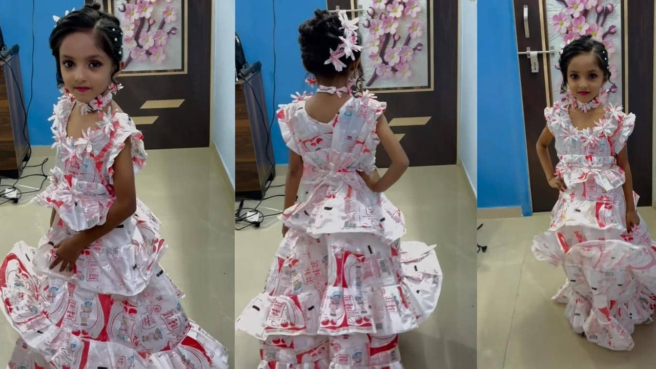 जब दूध के पैकेट से बनी ड्रेस पहन रैंप वॉक करती नजर आई बच्ची तो यूजर्स बोले- cute baby..मगर कुछ भी कहो इसने उर्फी जावेद की याद दिला दी