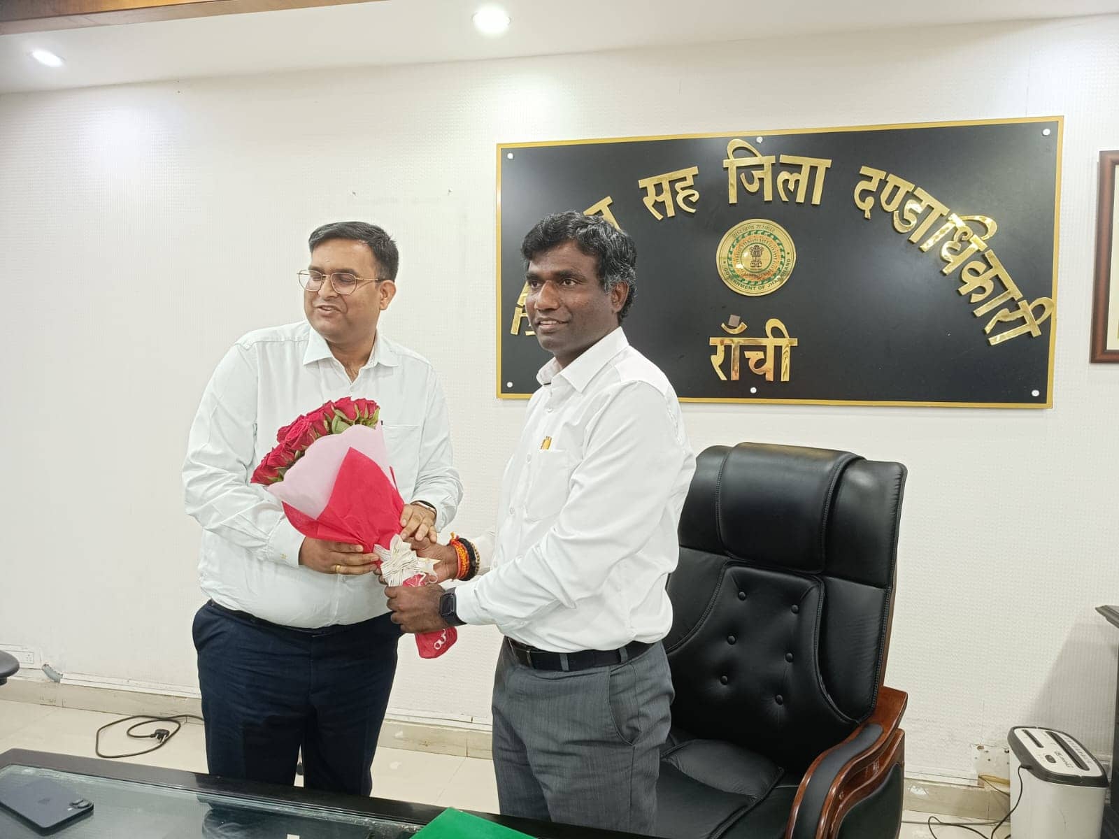 वरुण रंजन ने तुरंत रांची उपायुक्त का प्रभार संभाला