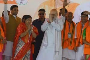 धनबाद की झरिया सीट : अमित शाह झामुमो पर गरजे  तो कल्पना सोरेन भाजपा पर बरसी 