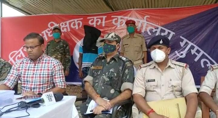 पीएलएफआई का हार्डकोर उग्रवादी हथियार के साथ गिरफ्तार