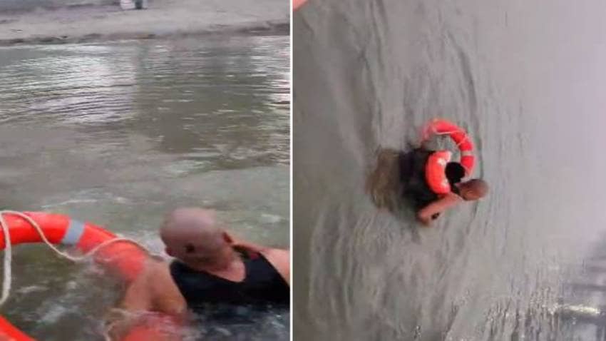 LIVE रेस्क्यू ऑपरेशन, पटना में गंगा नदी में डूब रहे व्यक्ति का लाइव रेस्क्यू !देखिए वीडियो
