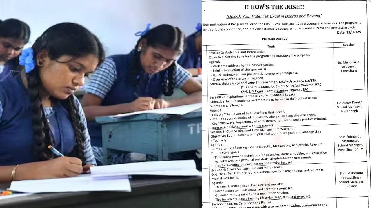 बोर्ड एग्जाम देने वाले छात्रों के लिए ‘How's The Josh’ कार्यक्रम का आयोजन, बढ़ाया जाएगा स्टूडेंट्स का आत्मविश्वास