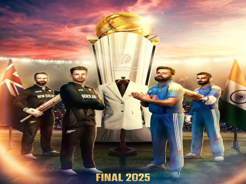 ICC चैंपियंस ट्रॉफी फाइनल: न्यूजीलैंड ने जीता टॉस, टीम इंडिया पहले करेगी बॉलिंग