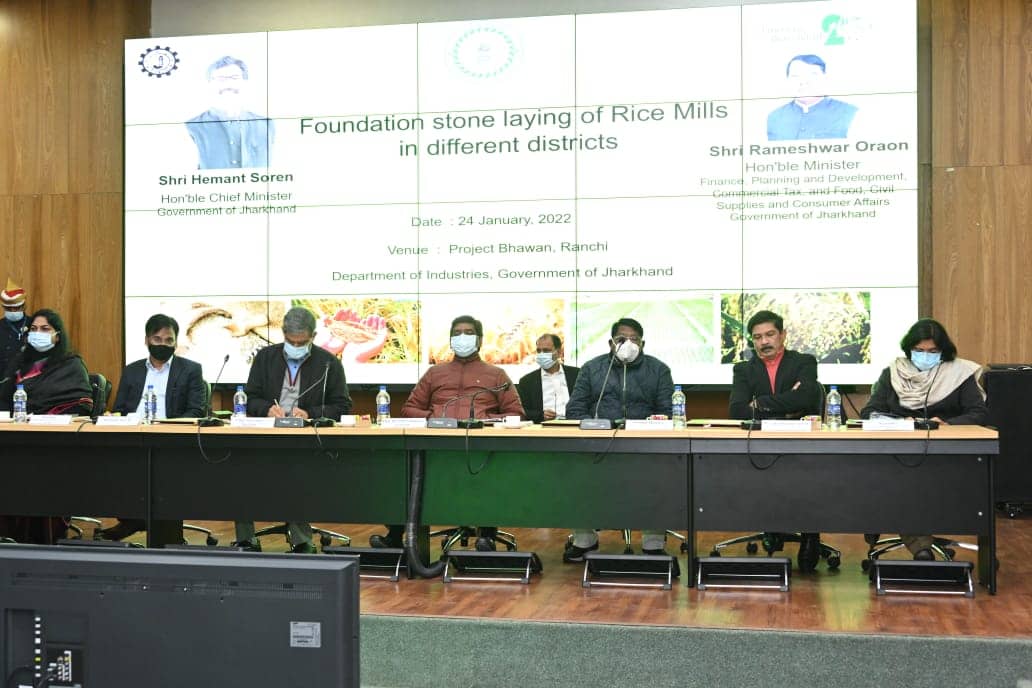 10 जिलों में 14 राईस मिल्स का सीएम ने किया शिलान्यास