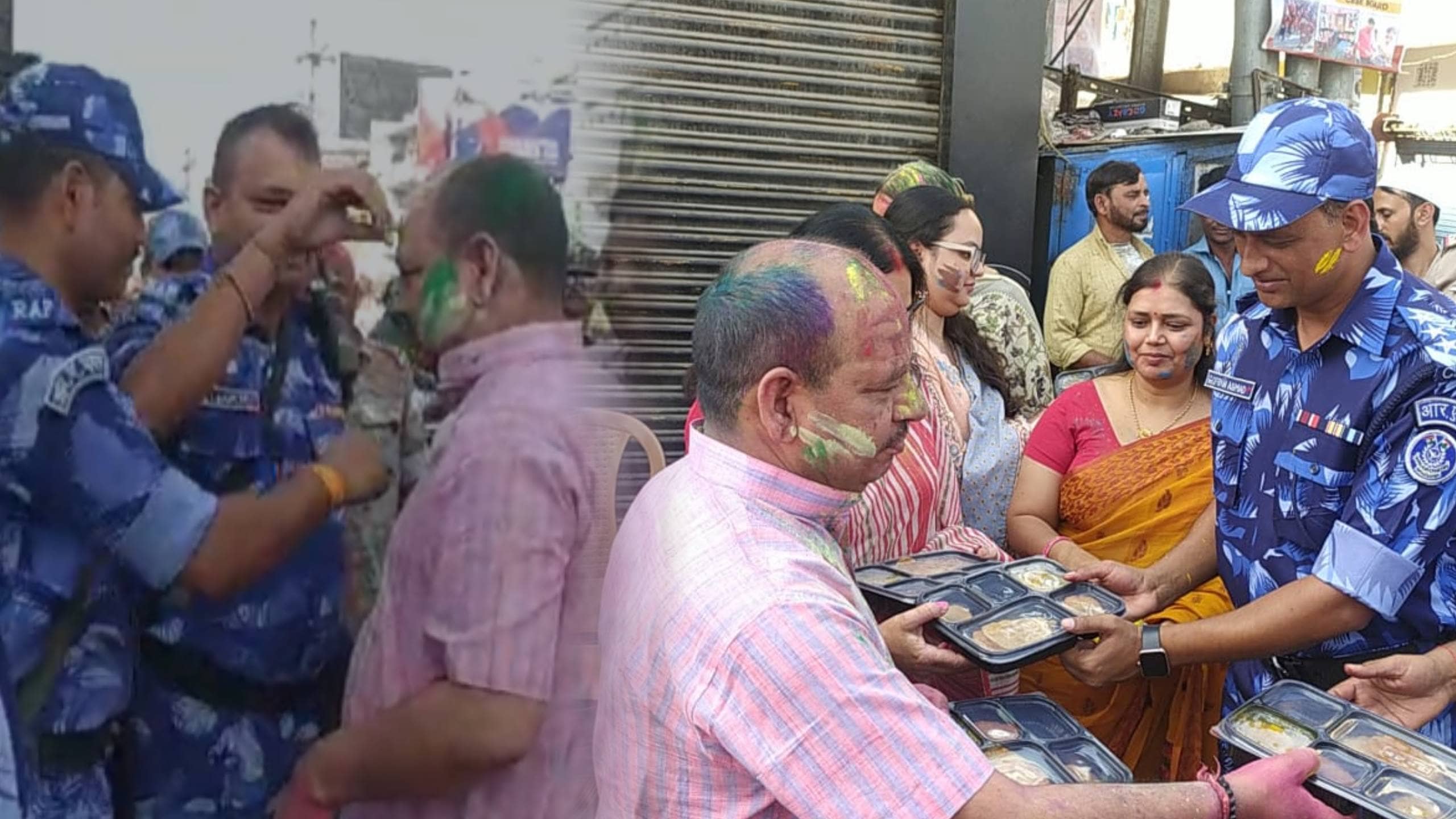 होली के खुमार के साथ रमजान की रौनक, रांची SSP ने जवानों को लगाए रंग, रोज़ेदारों के बीच किया इफ्तार का वितरण