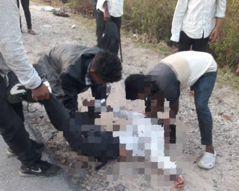 रांची-टाटा रोड पर भीषण सड़क दुर्घटना, एक की मौत, एक गंभीर रूप से घायल