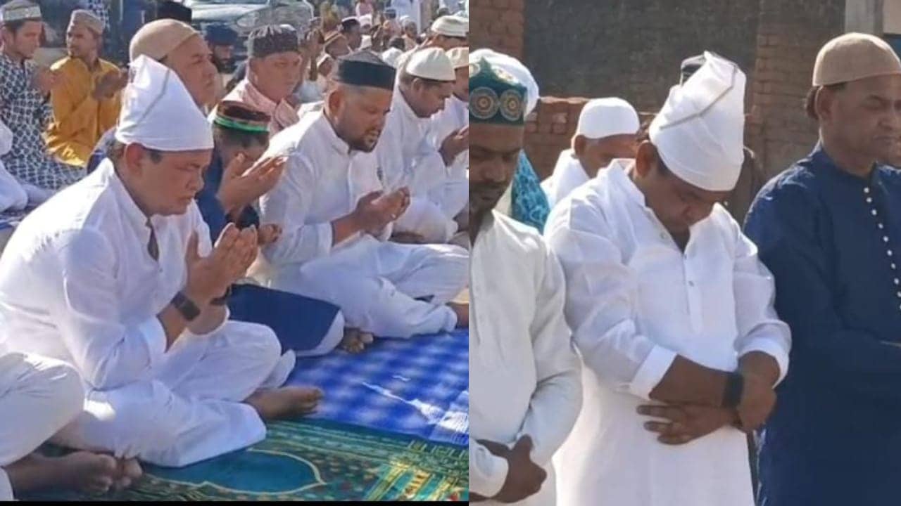 देवघर के तमाम ईदगाहों में अदा की गई ईद की नमाज, मंत्री इरफान अंसारी ने मधुपुर के मदीना ईदगाह में पढ़ी नमाज, मांगी ये दुआ