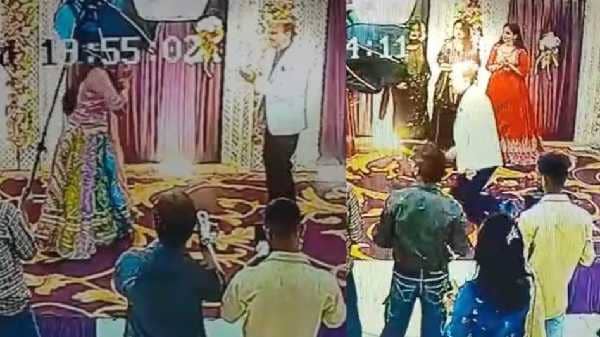 शादी की 25 वीं सालगिरह मातम में बदली, पत्नी के साथ डांस करते वक्त आया हार्ट अटैक, स्टेज पर ही हो गई मौत, देखिए Live Video 