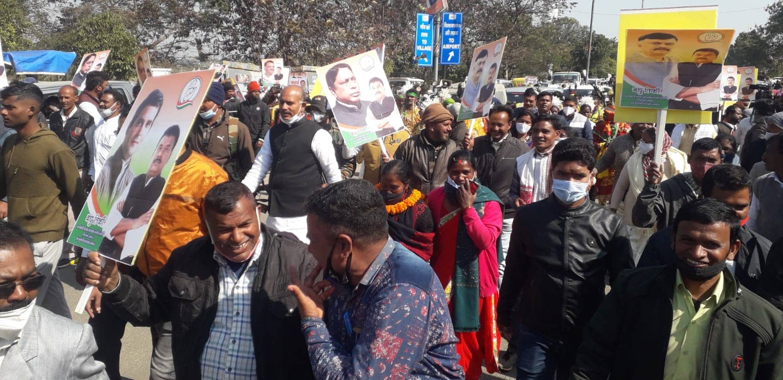 कांग्रेस के नये प्रदेश प्रभारी के रांची पहुंचने पर कार्यकर्ताओं ने किया जोरदार स्वागत