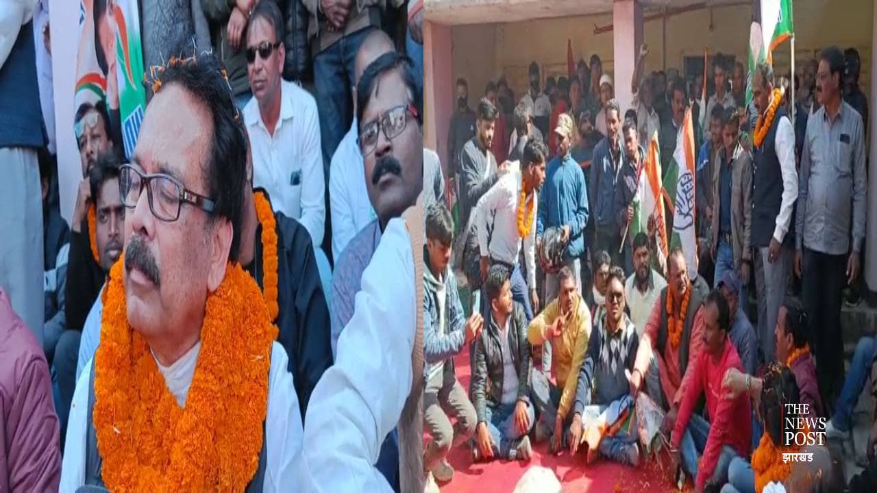 “देखो देखो कौन आया, शेर आया शेर आया” से गुंजा कांग्रेस कार्यालय, सुखदेव भगत के घर वापसी पर कार्यकर्ताओं ने लगाया नारा