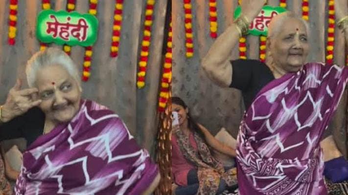 उफ्फ ये डांस मूव्स ! पोती की मेंहदी पर दादी का धमाल, कजरा रे...कजरा रे गाने पर  किया ऐसा डांस कि दीवाने हो गये लोग, देखें वीडियो