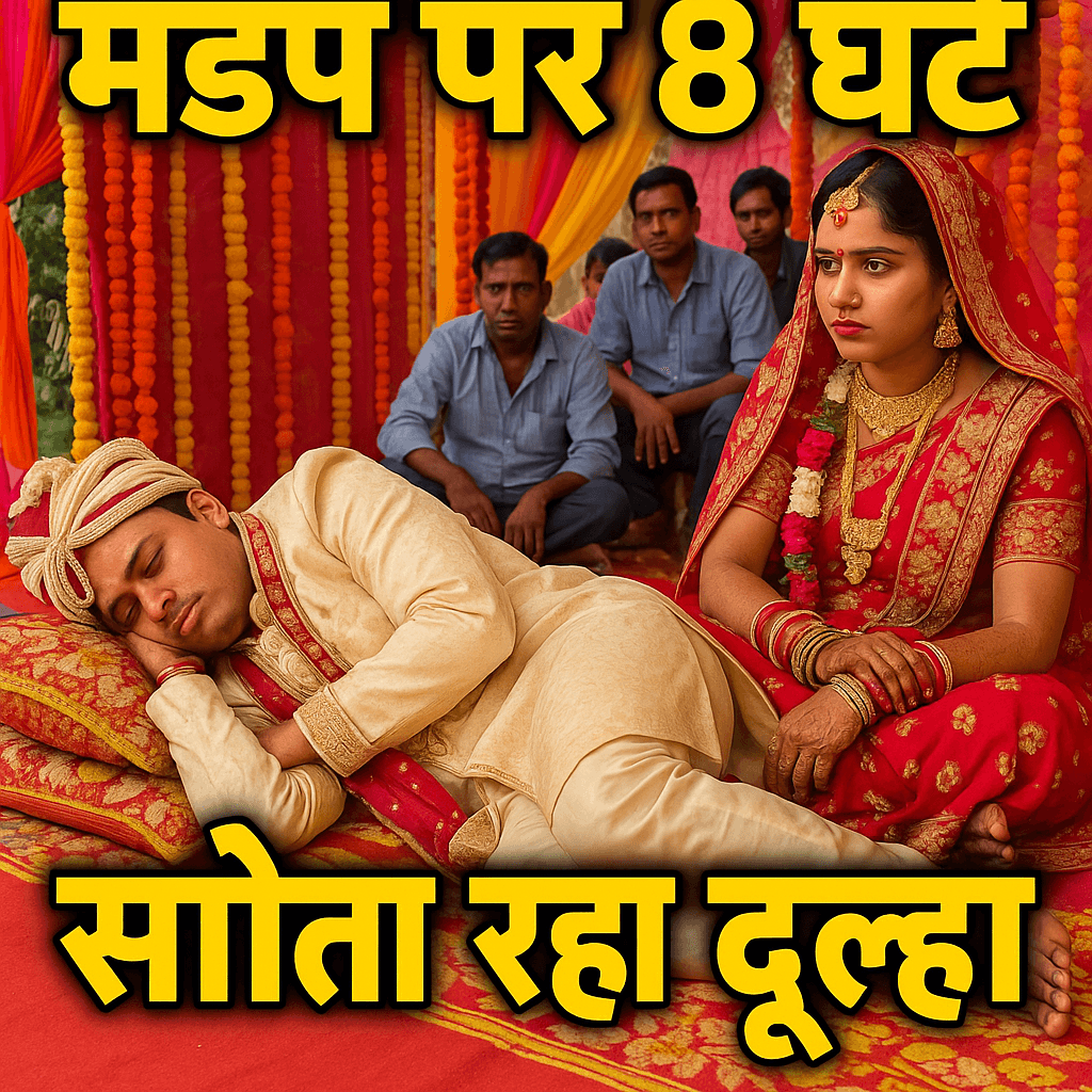 गढ़वा में शादी के मंडप पर 8 घंटे सोता रहा दुल्हा,  इंतजार करती रही दुल्हन,  परेशान रहा बाराती