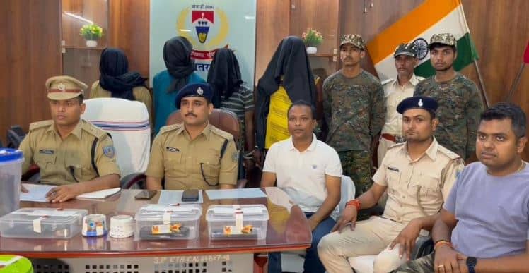 मुंशी का अपहरण कर फिरौती मांगने वाले चढ़ें पुलिस के हत्थे, चार अपराधी गिरफ्तार, लूटे गए सामान भी बरामद