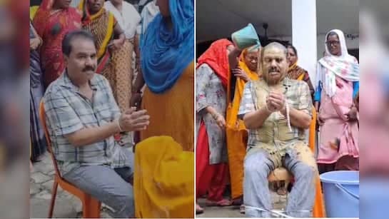 ये क्या! महिलाओं ने पहले BJP नेता का हाथ-पैर बांधा, फिर कीचड़ वाले पानी से नहलाया, वजह जान हो जाएंगे हैरान, देखिए VIDEO 